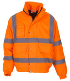 Yoko Hi-Vis Classic Bomber Jacket | Orange