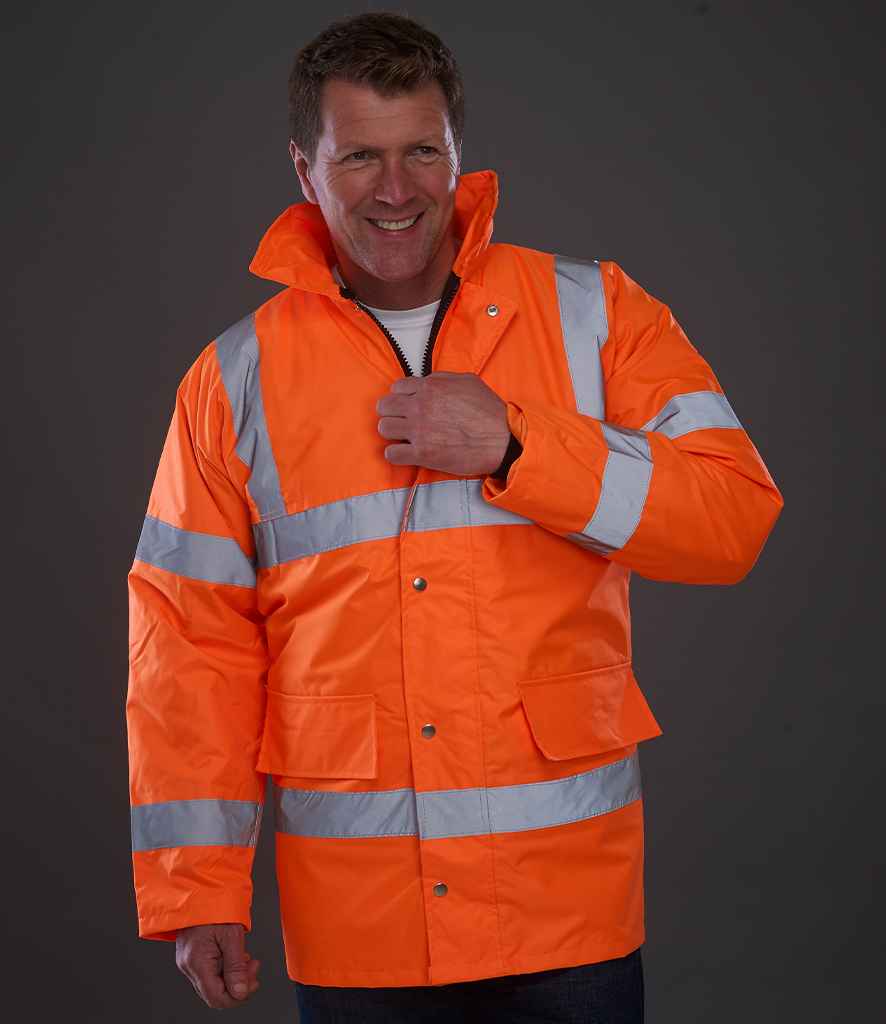 Yoko Hi-Vis Classic Motorway Jacket | Orange