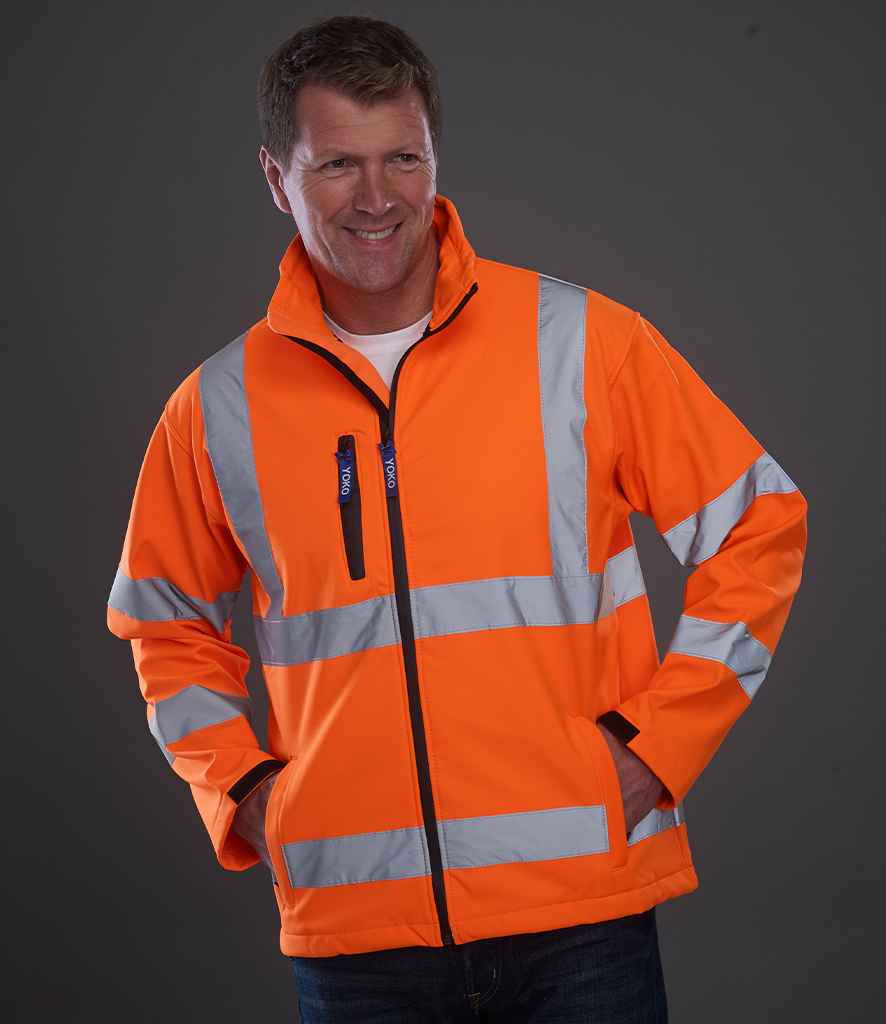 Yoko Hi-Vis Soft Shell Jacket | Orange