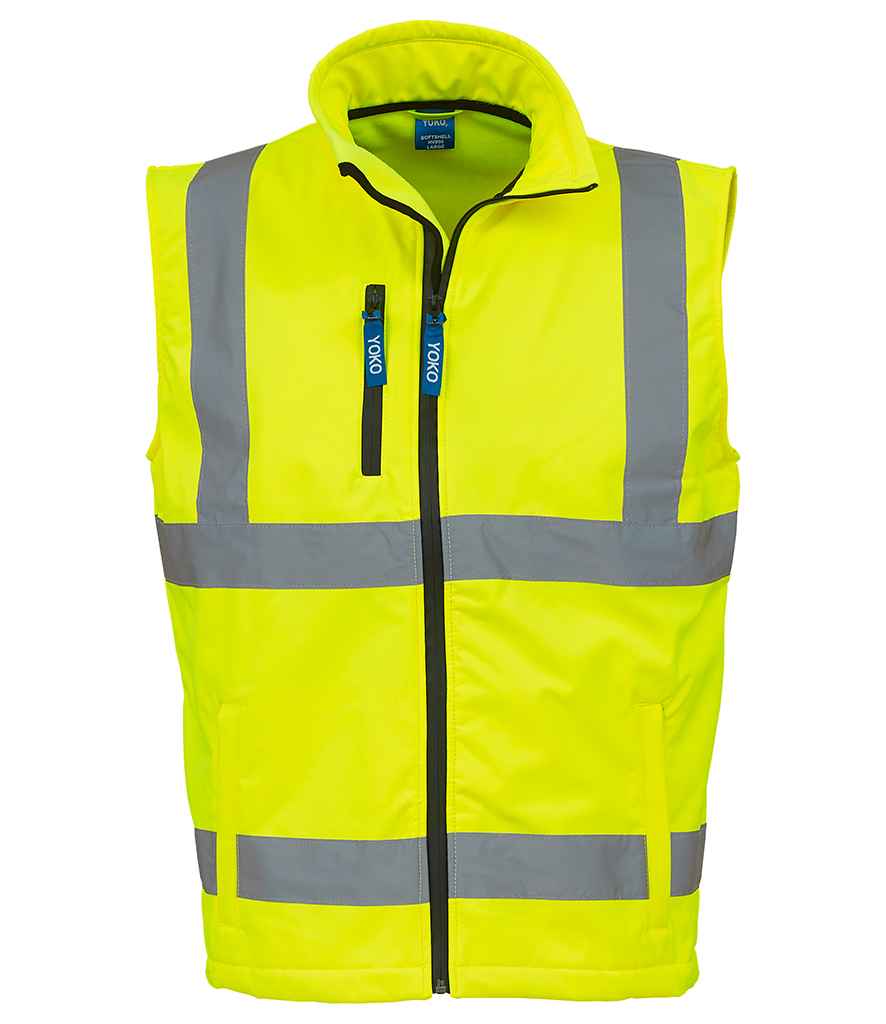 Yoko Hi-Vis Soft Shell Gilet | Yellow