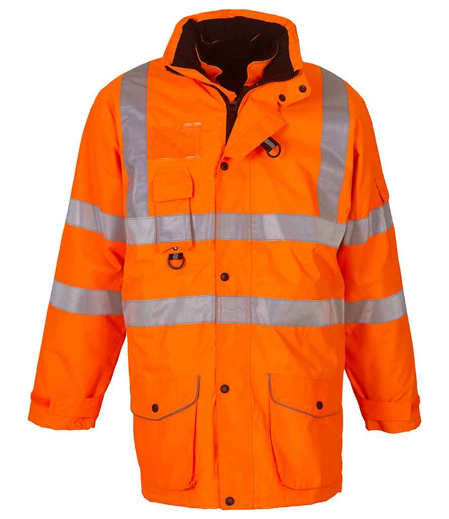 Yoko Hi-Vis Multi-Function 7-in-1 Jacket | Orange