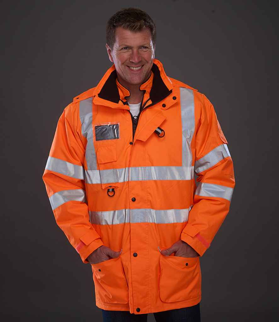 Yoko Hi-Vis Multi-Function 7-in-1 Jacket | Orange