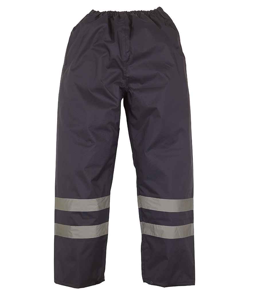 Yoko Hi-Vis Waterproof Overtrousers | Navy