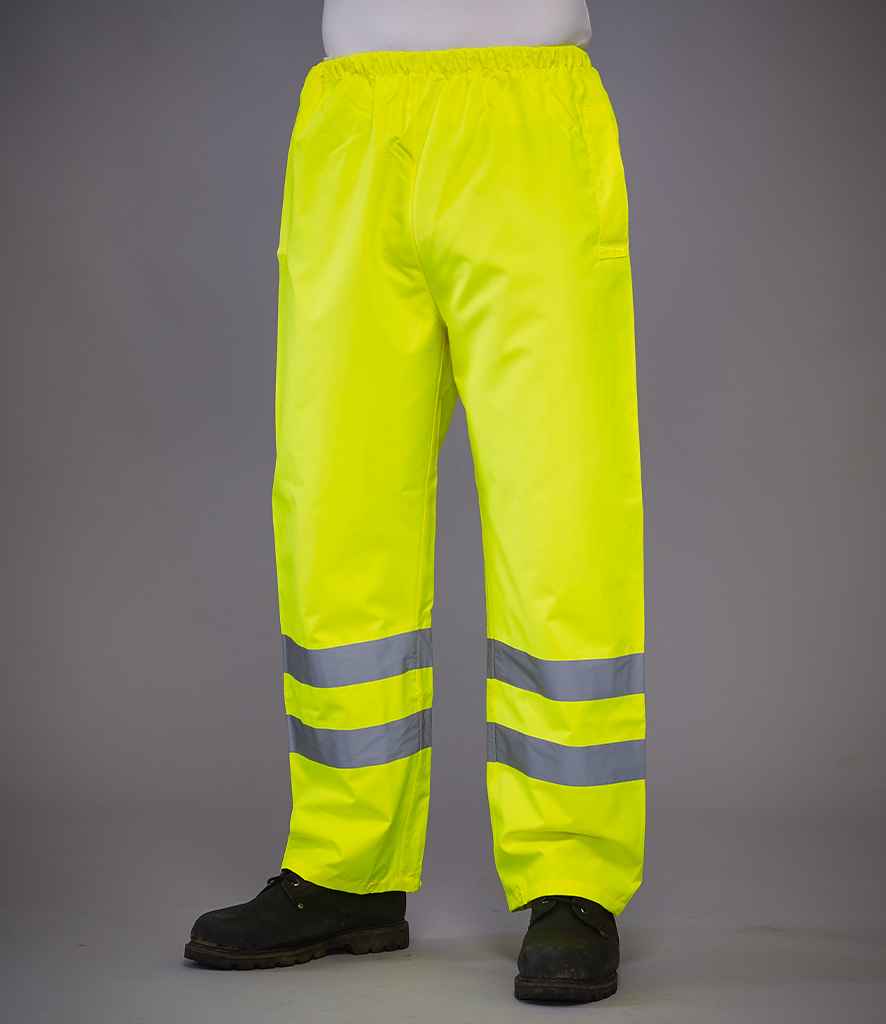 Yoko Hi-Vis Waterproof Overtrousers | Yellow