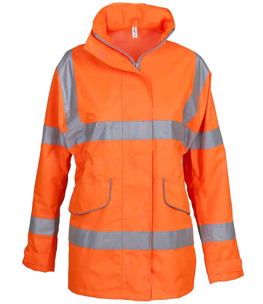 Yoko Ladies Hi-Vis Executive Jacket | Orange