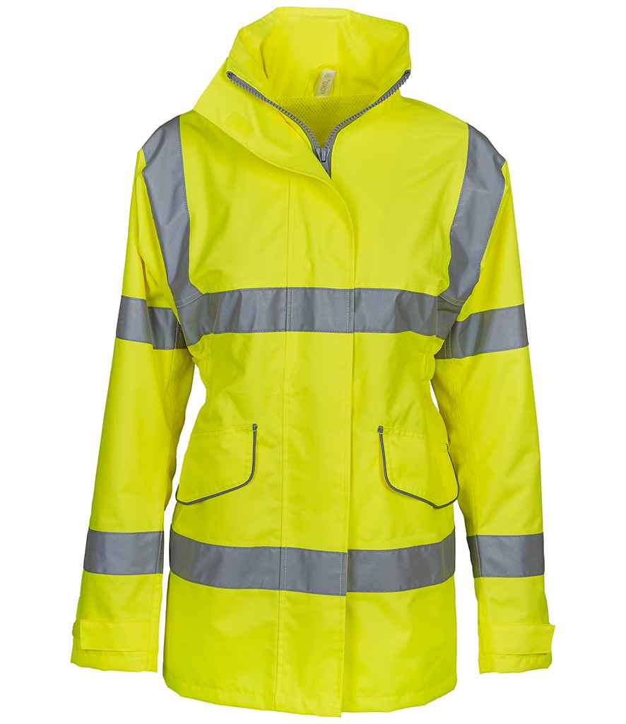 Yoko Ladies Hi-Vis Executive Jacket | Yellow