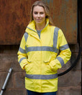 Yoko Ladies Hi-Vis Executive Jacket | Yellow