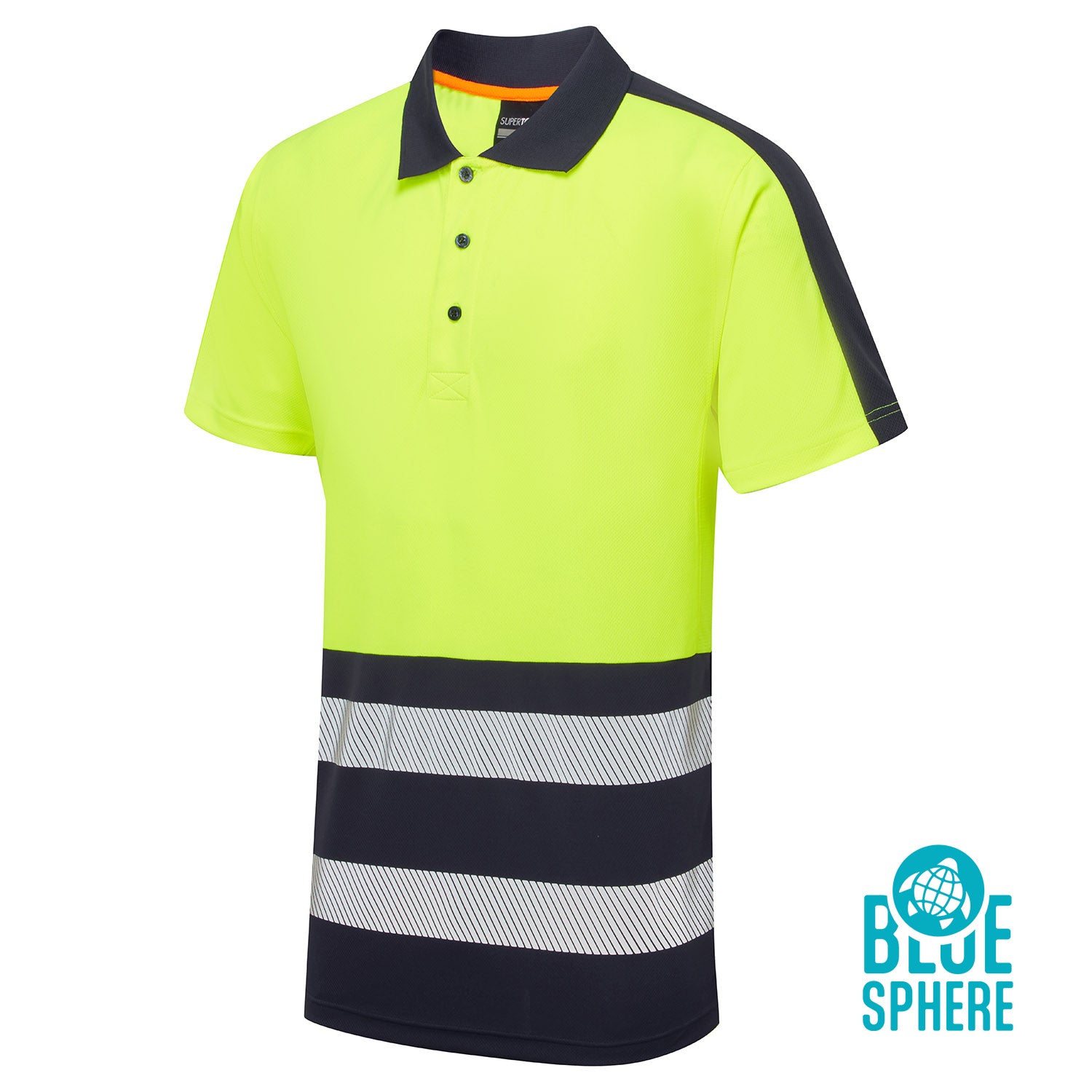 Supertouch Essentials Hi-Vis Eco Coolair Yellow Polo Shirt