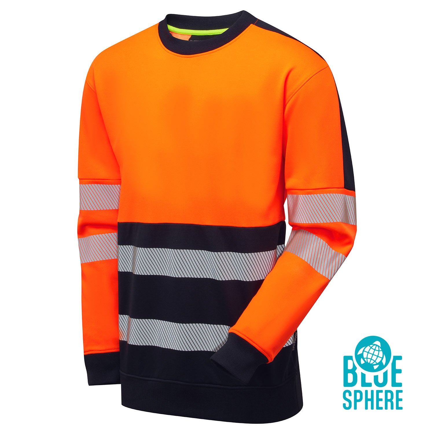 Supertouch Essentials Hi-Vis Eco CottonCool Orange Sweatshirt