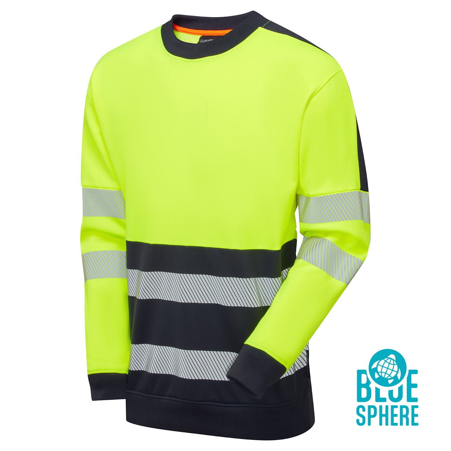 Supertouch Essentials Hi-Vis Eco CottonCool Yellow Sweatshirt
