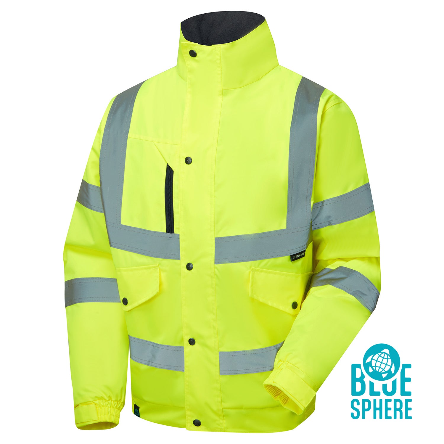 Supertouch Eco Hi Vis Yellow Bomber Jacket