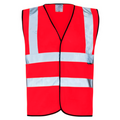 Supertouch Hi Vis Red Velcro Vest