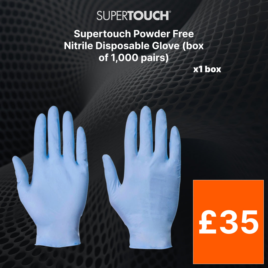 Supertouch Powder Free Nitrile Disposable Glove (box of 1,000 pairs)