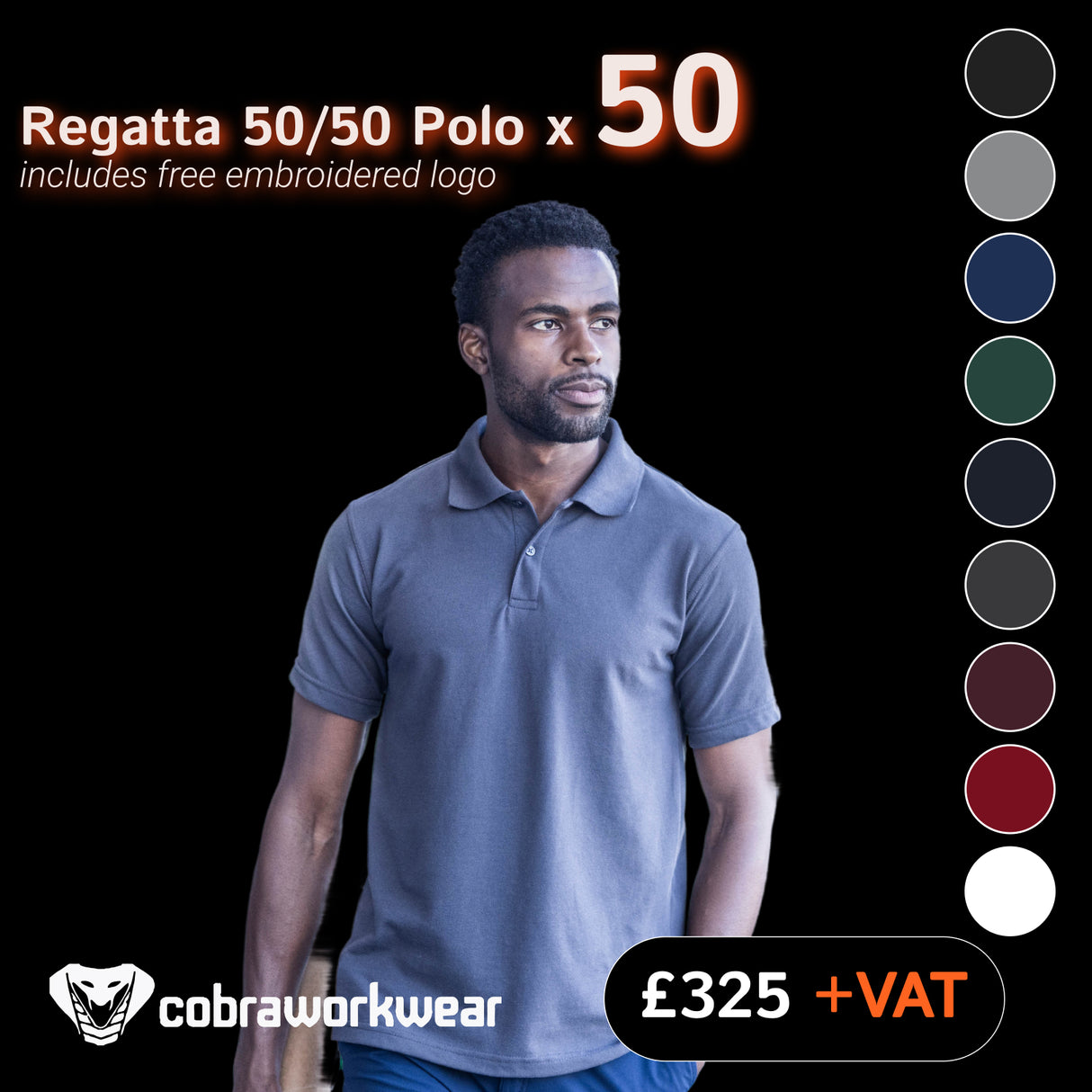 Regatta 50/50 Polo Package X 50