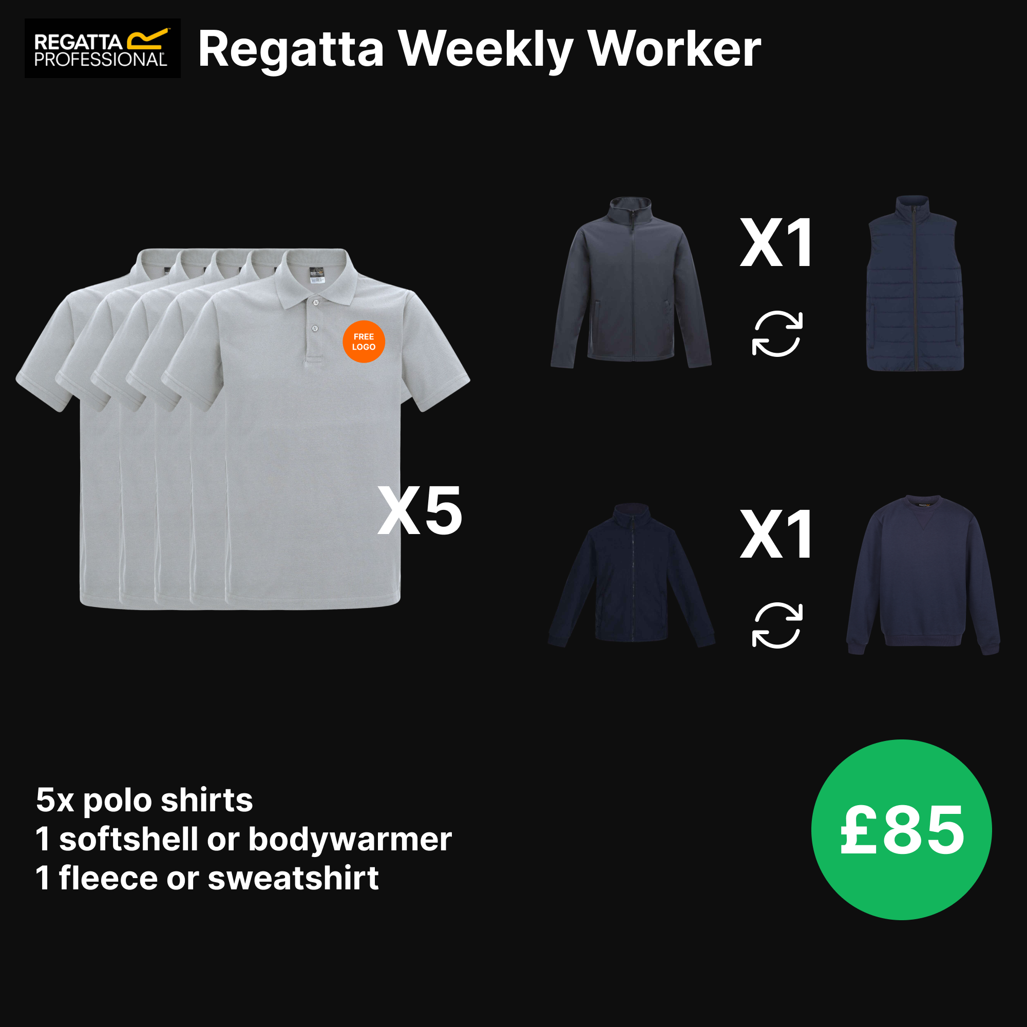 Regatta Weekly Worker Mixed Package