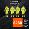 Supertouch System Eco HI Vis Insulated Coverall 4 Bundle