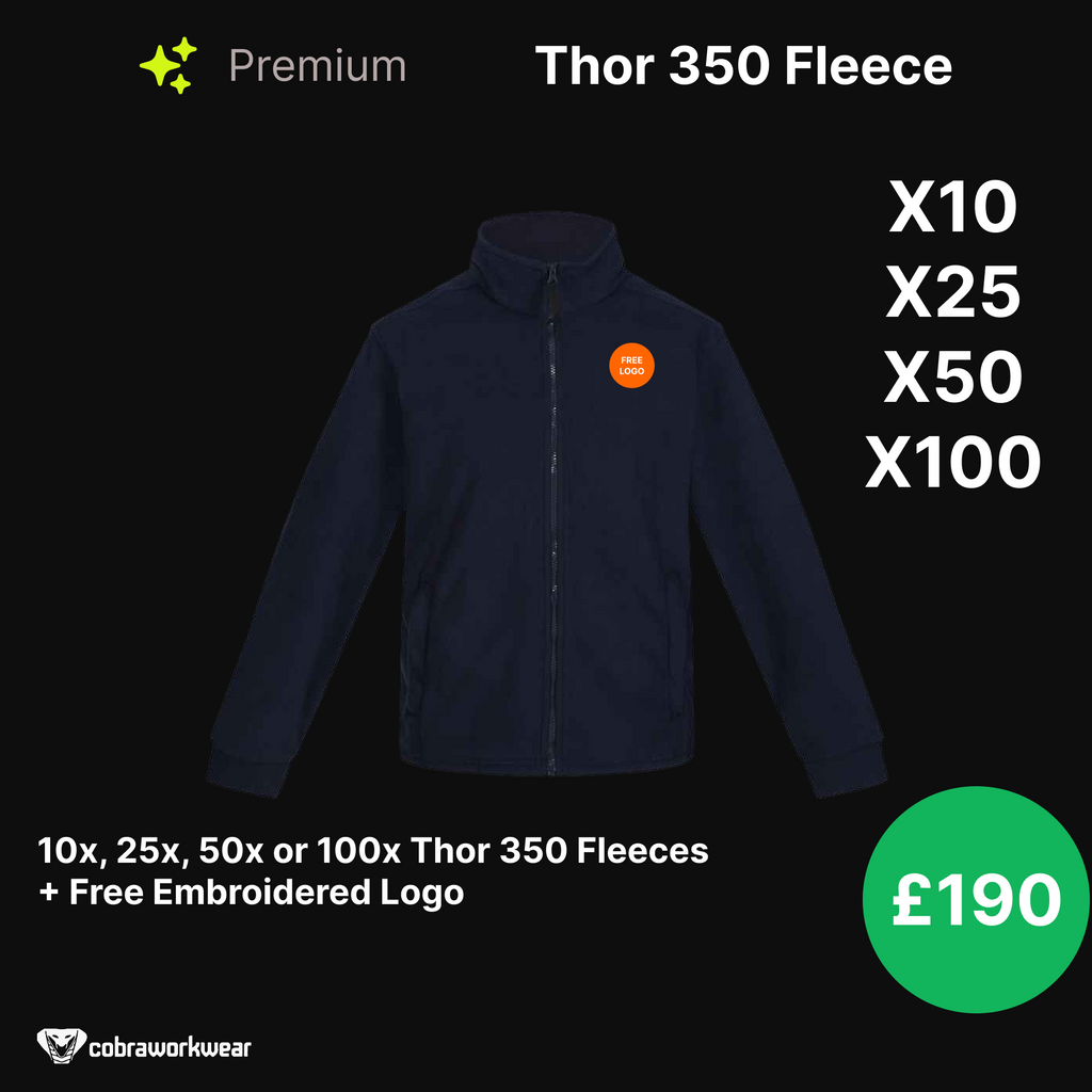Thor 350 Premium Fleece 350gsm Qty Bundle Package