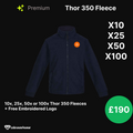 Thor 350 Premium Fleece 350gsm Qty Bundle Package